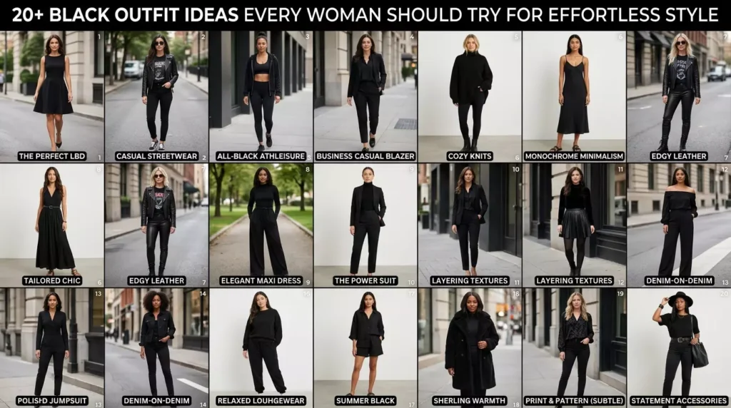 20+ Black Outfit Ideas Every Woman Should Try for Effortless Style