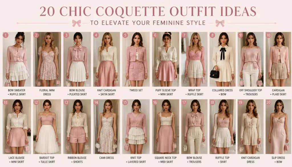20 Chic Coquette Outfit Ideas to Elevate Your Feminine Style