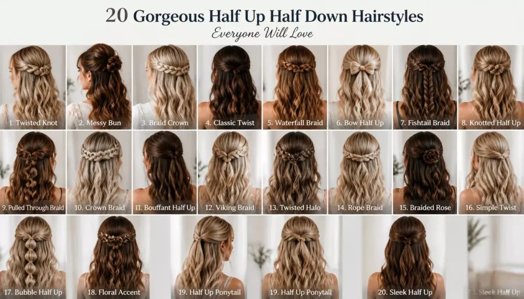 20 Gorgeous Half Up Half Down Hairstyles Everyone Will Love