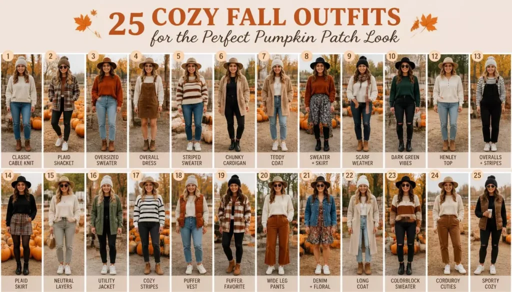 25 Cozy Fall Outfits for the Perfect Pumpkin Patch Look