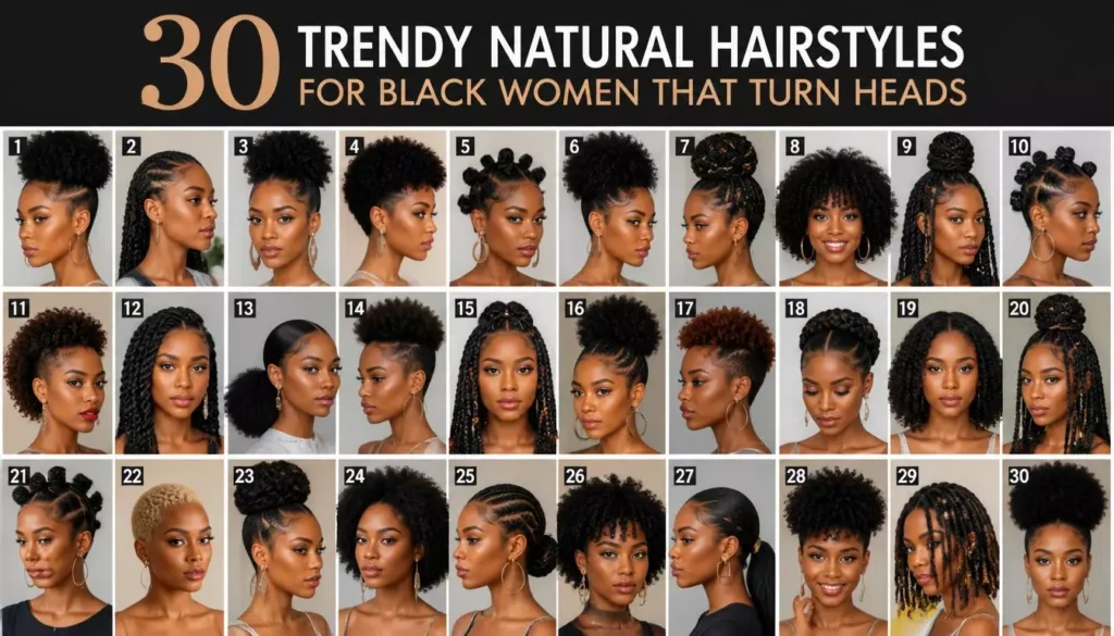 30 Trendy Natural Hairstyles for Black Women That Turn Heads