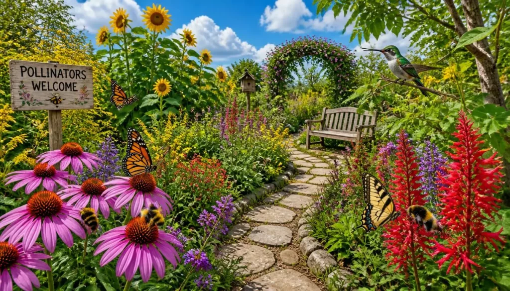 Top 15 Pollinator Garden Ideas to Attract Bees Butterflies and Hummingbirds
