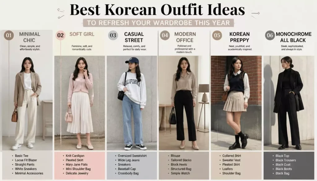 Best Korean Outfit Ideas to Refresh Your Wardrobe This YearÂ