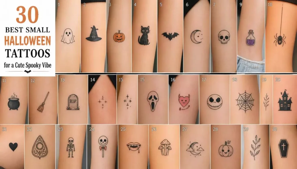 30 Best Small Halloween Tattoos for a Cute Spooky Vibe