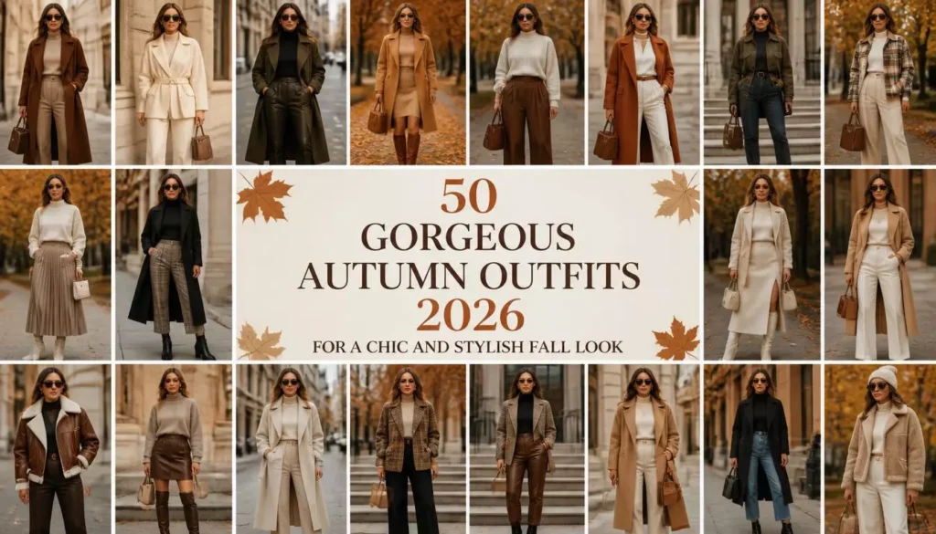50 Gorgeous Autumn Outfits 2026 for a Chic and Stylish Fall Look