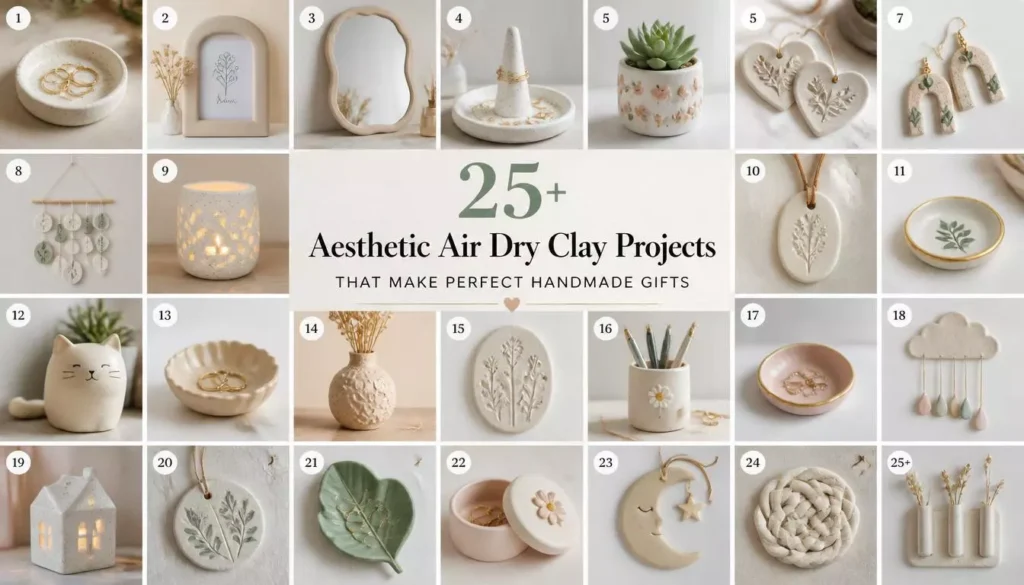 25+ Aesthetic Air Dry Clay Projects That Make Perfect Handmade Gifts