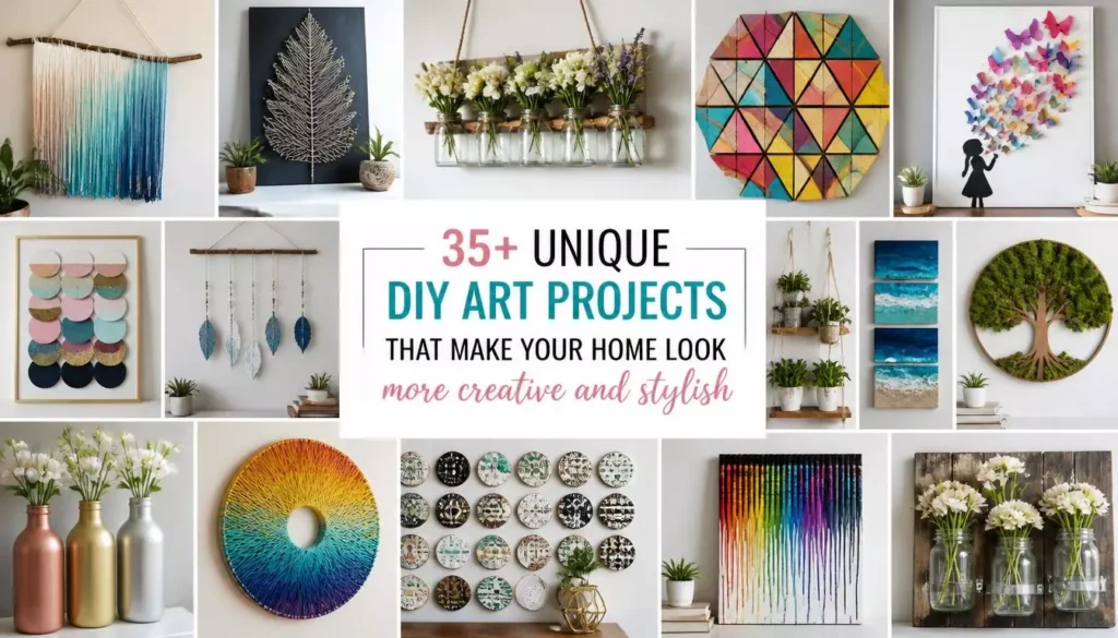 35+ Unique DIY Art Projects That Make Your Home Look More Creative and Stylish