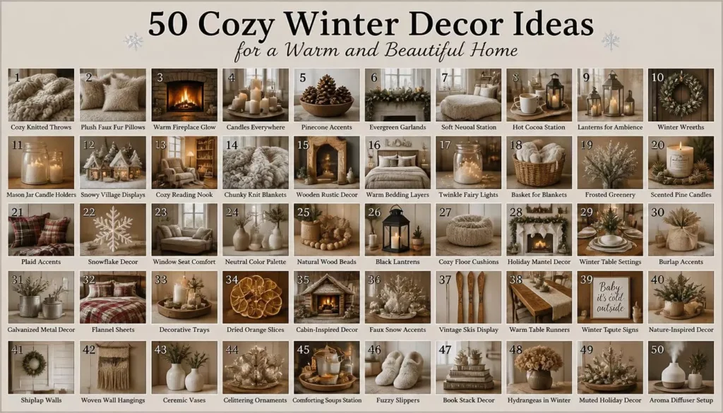 50 Cozy Winter Decor Ideas for a Warm and Beautiful Home